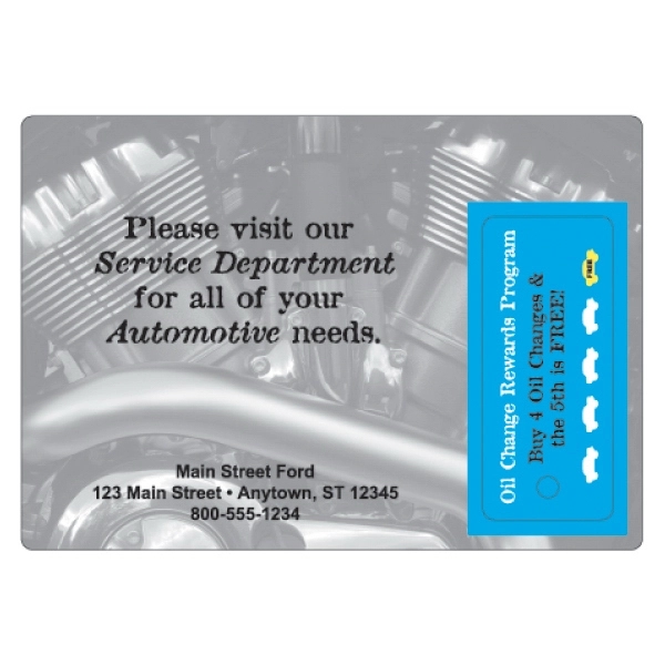 Postcard mailer with 1 key tag.... from ASI 75629 PSI Plastic Graphics / Plastic Graphics PSI