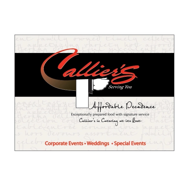 Unfolded note card/postcards, 5 1/2" x 8"... from ASI 75629 PSI Plastic Graphics / Plastic Graphics PSI