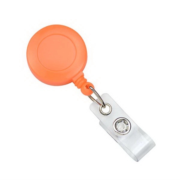 Retractable badge reel is compact and convenient. Blank.... from ASI 62088 IDProductsource