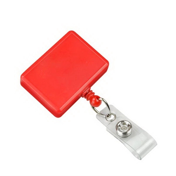 Retractable badge reel is compact and convenient. Blank.... from ASI 62088 IDProductsource