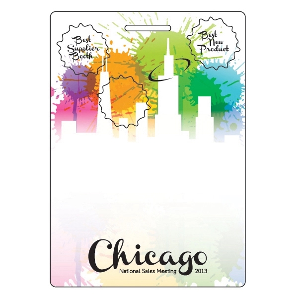 Badge with 3 pop outs.... from ASI 75629 PSI Plastic Graphics / Plastic Graphics PSI