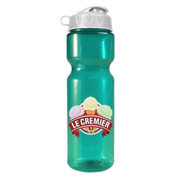 28 oz Transparent Sports Bottle with flip lid.... from ASI 55990 Garyline