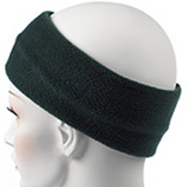 Hunter green fleece headband, 3 1/5" x 10".... from ASI 98085 Wolfmark