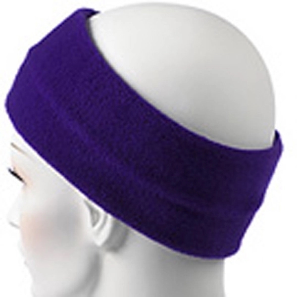 Purple fleece headband, 3 1/5" x 10".... from ASI 98085 Wolfmark