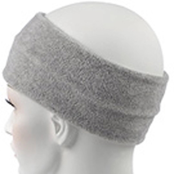 Heather gray fleece headband, 3 1/5" x 10".... from ASI 98085 Wolfmark