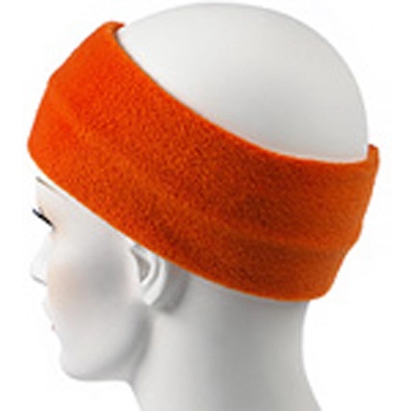 Orange fleece headband, 3 1/5" x 10".... from ASI 98085 Wolfmark