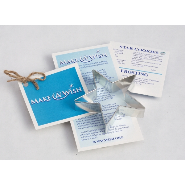 Cookie cutter and custom recipe card tied with kitchen twine.... from ASI 36255 ZZ DROPPED - Promo Cookie Cutters