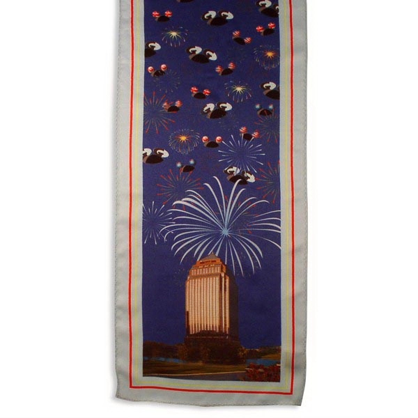 Custom ladies full color process 8" x 45" polyester scarf.... from ASI 98085 Wolfmark / Anthony Enterprises