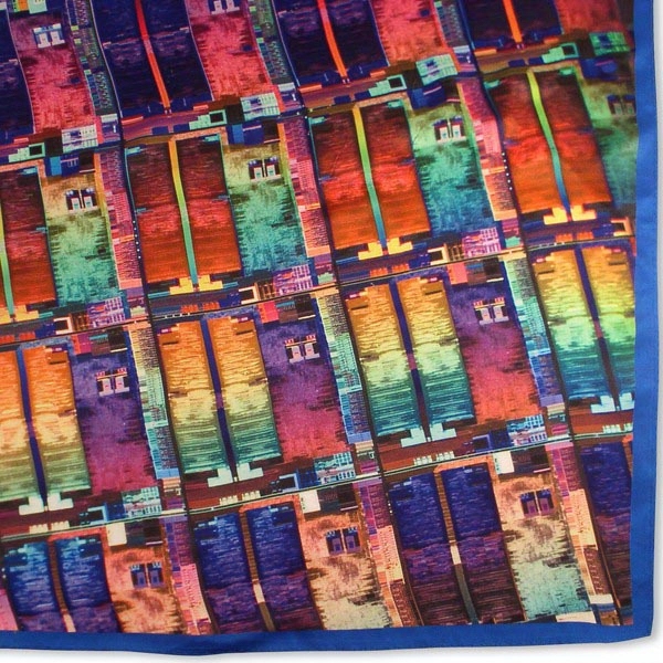 Custom ladies full color process silk  scarf. 30" x 30".... from ASI 98085 Wolfmark / Anthony Enterprises