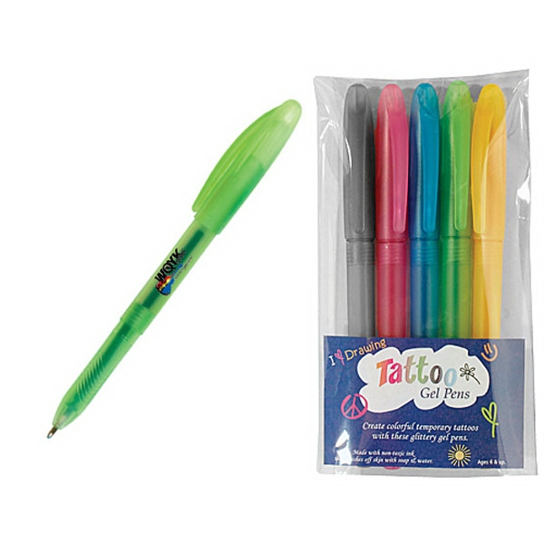 Tattoo - Tattoo gel pen, 5-pack, full color digital.... from ASI 30270 Aakron Line / AAkron