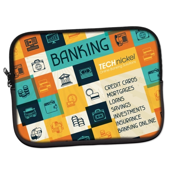 13" Neoprene Zippered Tablet Case- Full Color Front Side - Give... from ASI 67557 LimeLight Ent / Limelight USA