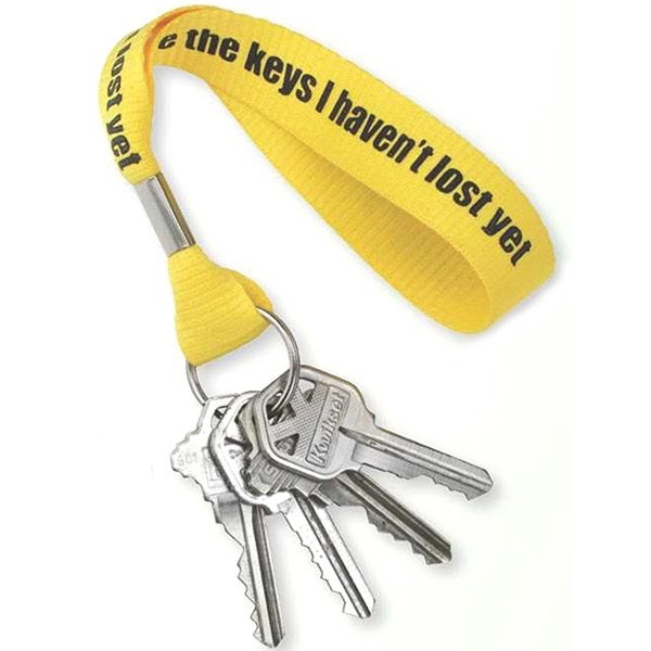Custom printed wrist lanyard keychains are perfect for active lifestyles! Available... from ASI 79898 Promovision / PROMOVISION