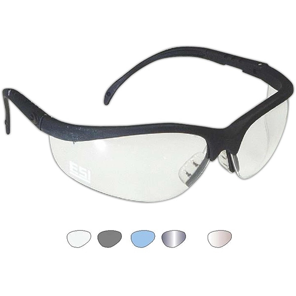 These affordable safety glasses feature a stylish, black matte, wrap-around frame... from ASI 79898 Promovision / PROMOVISION