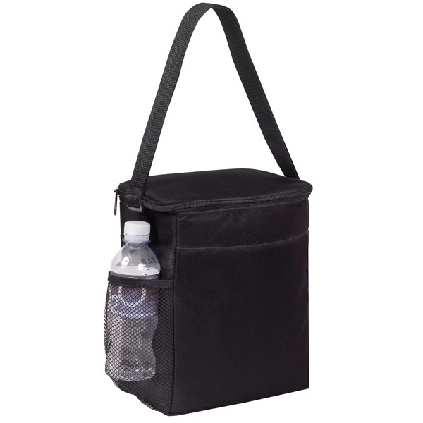 8" x 10" x 5" polyester 12-can insulated vertical cooler with... from ASI 37980 Bagworld