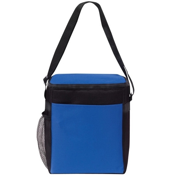 8" x 10" x 5" polyester 12-can insulated vertical cooler with... from ASI 37980 Bagworld