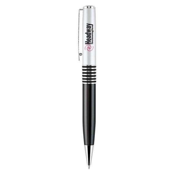 Metal Twist Action Ballpoint Pen with Silver cap.... from ASI 31517 Admart Products / Admart Line