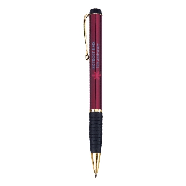 Twist action brass ballpoint pen and cap off rollerball pen.... from ASI 31517 Admart Products / Admart Line
