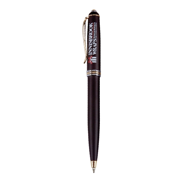 Twist action ballpoint pen with brass construction barrel.... from ASI 31517 Admart Products / Admart Line