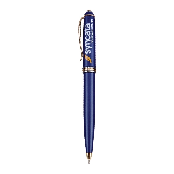 Twist action ballpoint pen with brass construction barrel.... from ASI 31517 Admart Products / Admart Line