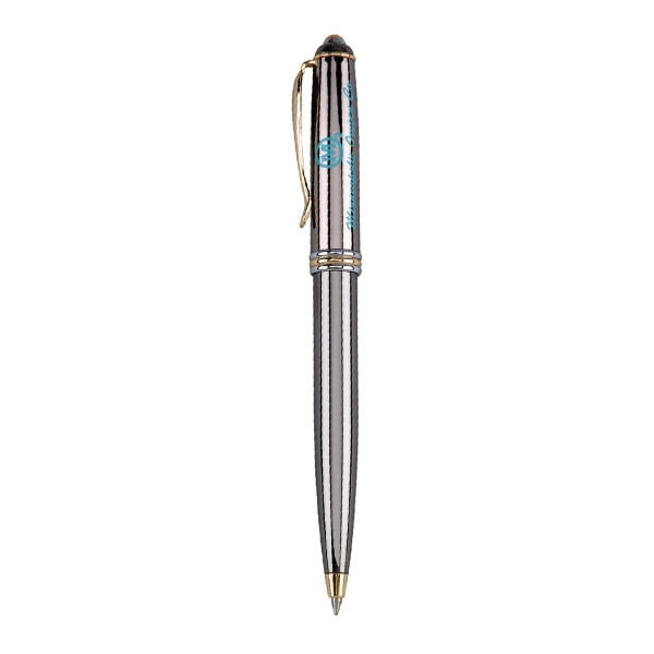 Twist action ballpoint pen with brass construction barrel.... from ASI 31517 Admart Products / Admart Line