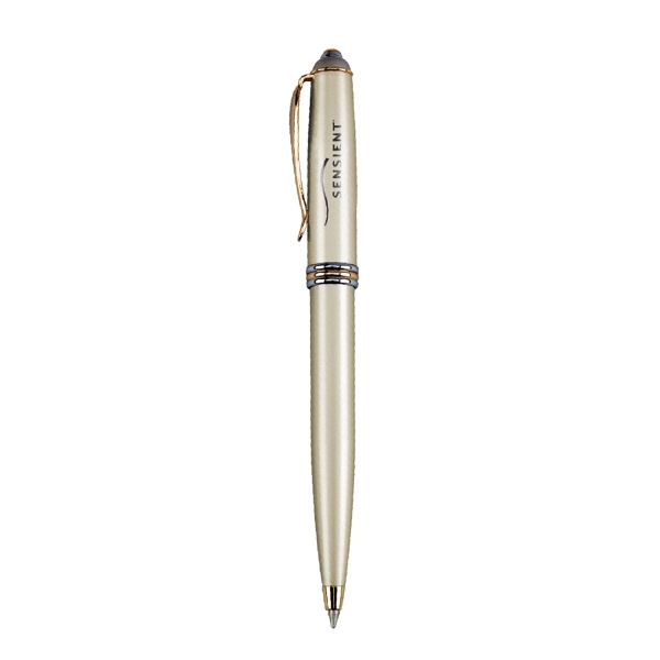 Twist action ballpoint pen with brass construction barrel.... from ASI 31517 Admart Products / Admart Line