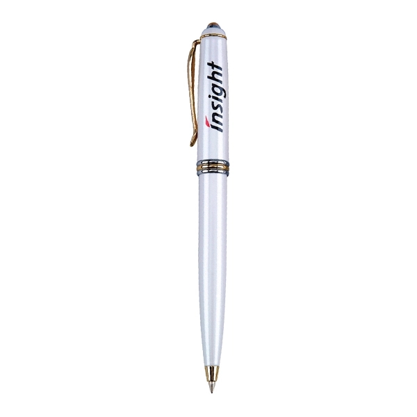 Twist action ballpoint pen with brass construction barrel.... from ASI 31517 Admart Products / Admart Line