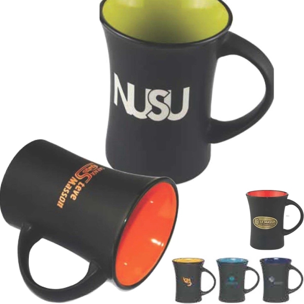 Hour glass mug with matte outside and glossy inside, 11 oz./... from ASI 31518 ADNART / Ad-N-Art