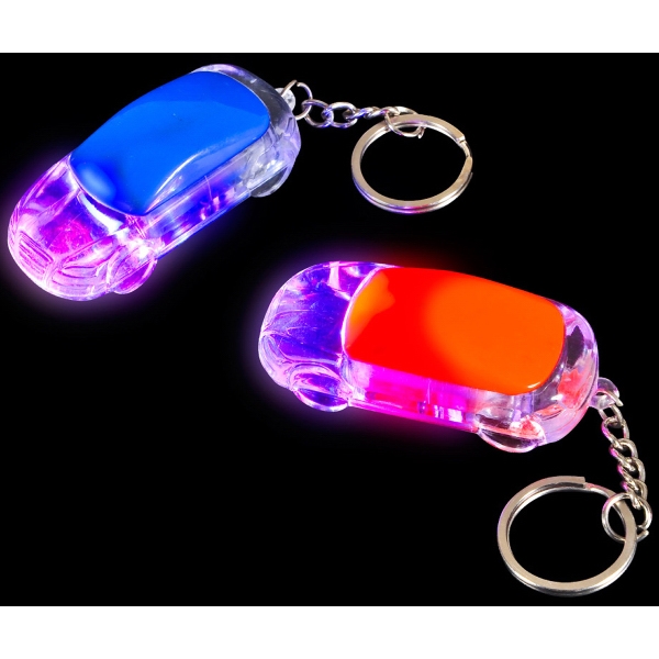 Flashing Light Up Sports Car Keychain... from ASI 85620 H M Schmidt Co Inc / Traveling Billboard