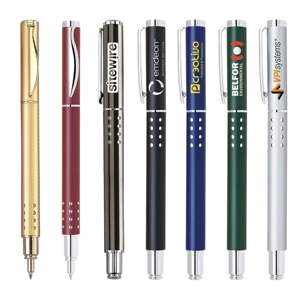 Cap off roller ball pen with matte lacquer finish... from ASI 31517 Admart Products / Admart Line