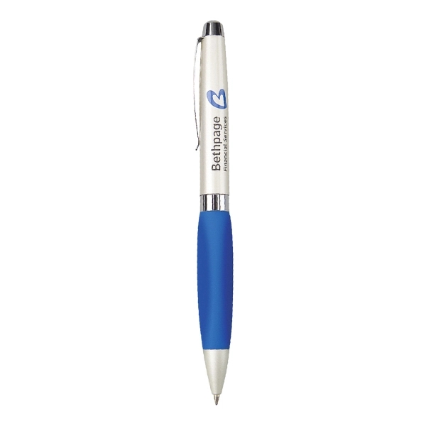 Twist action ballpoint pen with comfortable triangular grip. Our imprint paint... from ASI 31517 Admart Products / Admart Line