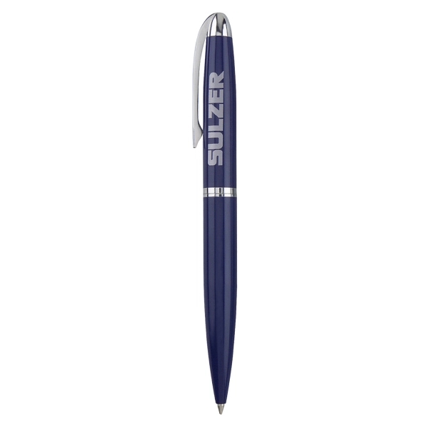 Twist action ballpoint pen features a solid brass construction barrel.... from ASI 31517 Admart Products / Admart Line