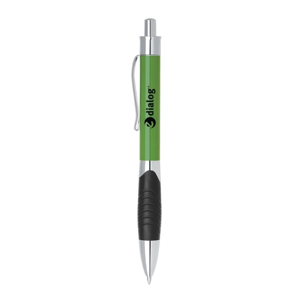 Click action aluminum ballpoint pen with Chrome Clip and Accents.... from ASI 31517 Admart Products / Admart Line