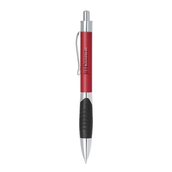 Click action aluminum ballpoint pen with Chrome Clip and Accents.... from ASI 31517 Admart Products / Admart Line