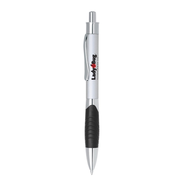 Click action aluminum ballpoint pen with Chrome Clip and Accents.... from ASI 31517 Admart Products / Admart Line