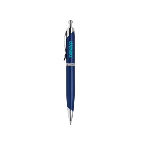 Elegant click action brass ballpoint pen with sleek design.... from ASI 31517 Admart Products / Admart Line