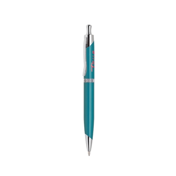 Elegant click action brass ballpoint pen with sleek design.... from ASI 31517 Admart Products / Admart Line