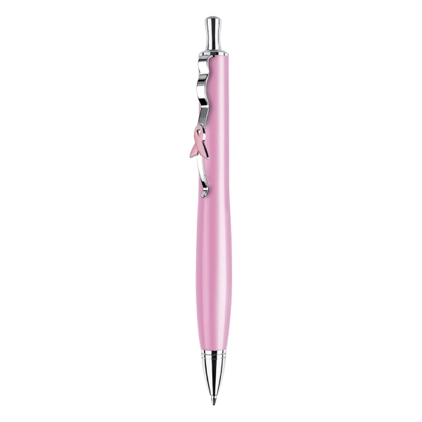 Click action brass pen with unique design clip.... from ASI 31517 Admart Products / Admart Line