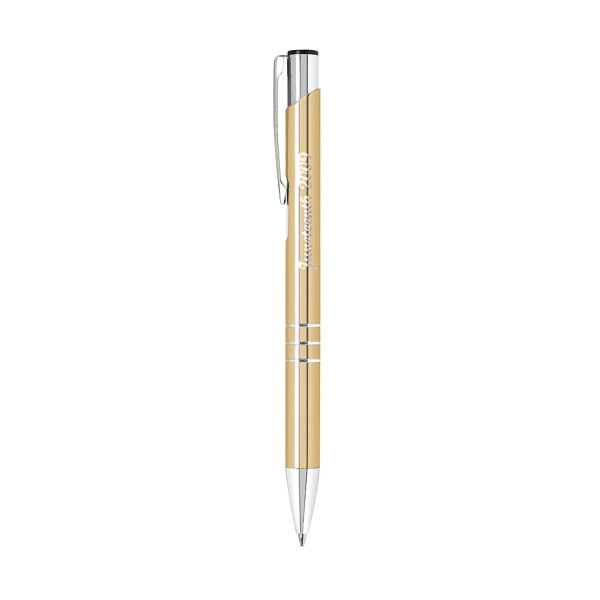 Plunger push action metal pen.... from ASI 31517 Admart Products / Admart Line
