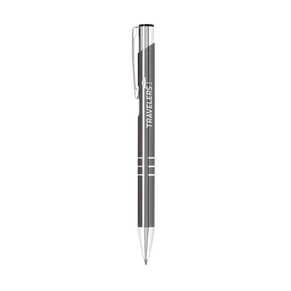 Plunger push action metal pen.... from ASI 31517 Admart Products / Admart Line