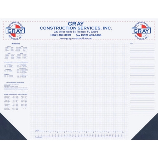 40 sheet non dated desk pad printed one or two standard... from ASI 50873 Drum-Line / Drum-line Inc