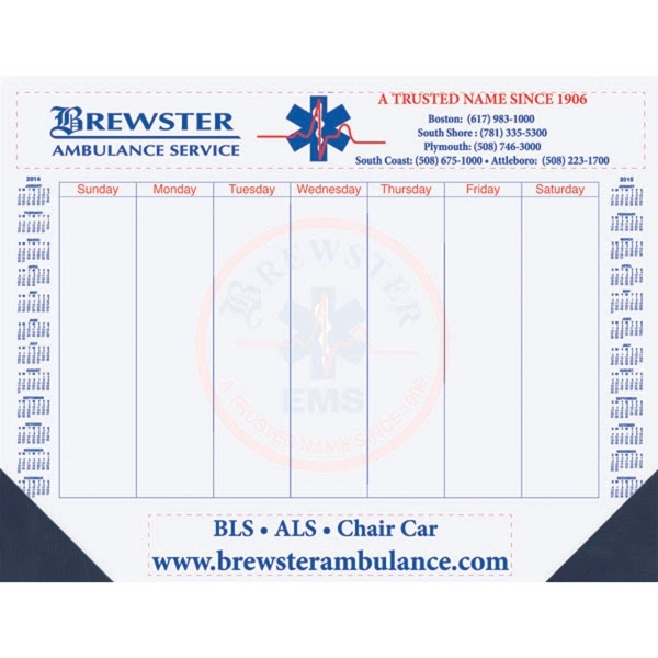 50 sheet non dated desk pad printed one or two standard... from ASI 50873 Drum-Line / Drum-line Inc