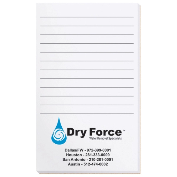 Scratch pad with 100 sheets of 50 lb. white offset paper... from ASI 50873 Drum-Line / Drum-line Inc