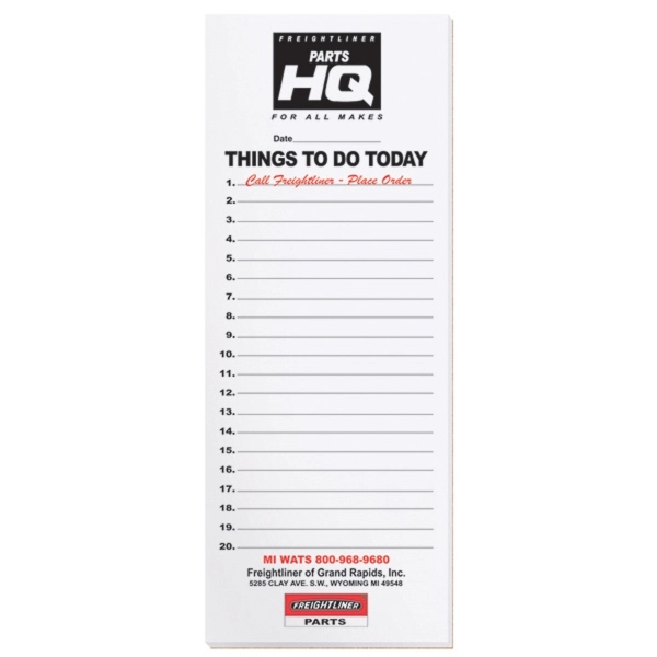 Scratch pad with 25 sheets of 50 lb. white offset paper... from ASI 50873 Drum-Line / Drum-line Inc