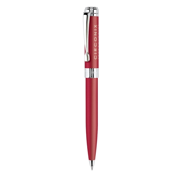 Twist action ballpoint pen with matte coated finish and polished chrome... from ASI 31517 Admart Products / Admart Line
