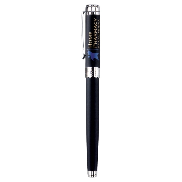 The cap-off roller ball pen with matte coated finish and polished... from ASI 31517 Admart Products / Admart Line
