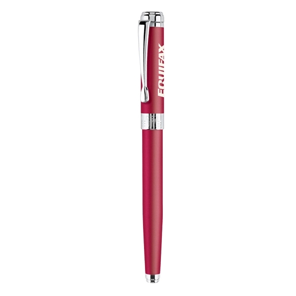 The cap-off roller ball pen with matte coated finish and polished... from ASI 31517 Admart Products / Admart Line