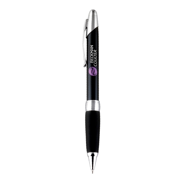 Twist action ballpoint pen with bright metallic color barrel and chrome... from ASI 31517 Admart Products / Admart Line