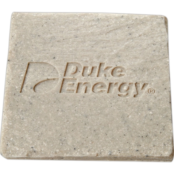 Square shale coaster. 4" x 4' x .25". Made in USA.... from ASI 89860 StoneyCreek / StoneyCreek®