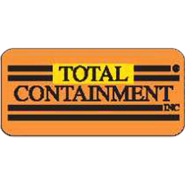 Rectangle shape roll stickers. Made with our Recyclable Enviroliner - 100%... from ASI 79392 Premiums Plus Inc