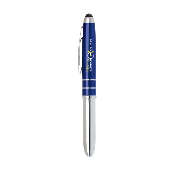 3-in-1 LED Light Metal Cap Off Ballpoint Stylus Pen... from ASI 31517 Admart Products / Admart Line